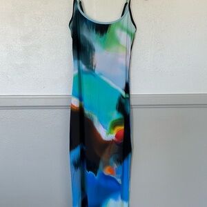 white fox maxi dress